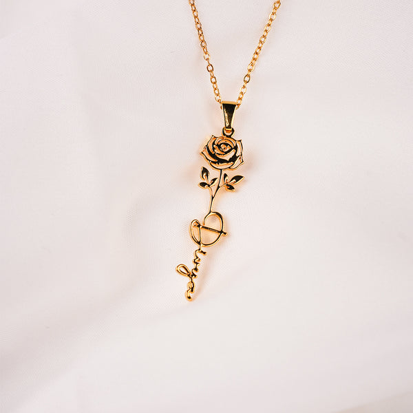 The Flowing Signature Name Anklet