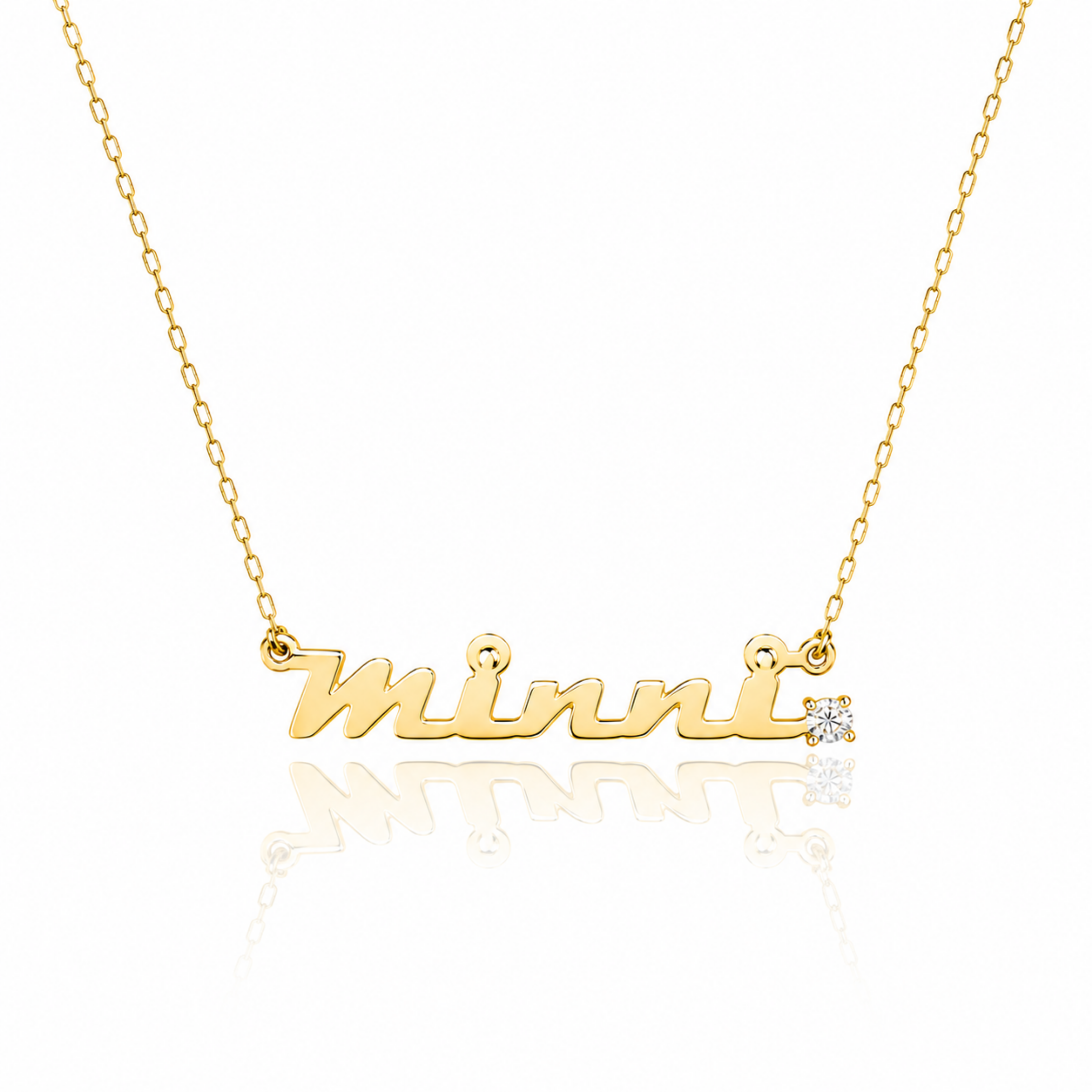 Diamond Accent Name Necklace