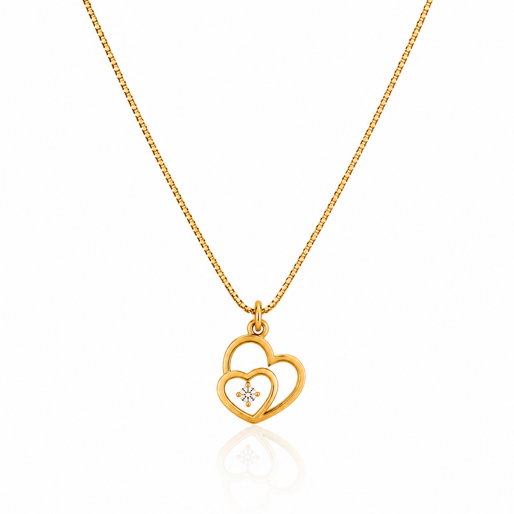 Double Heart Necklace