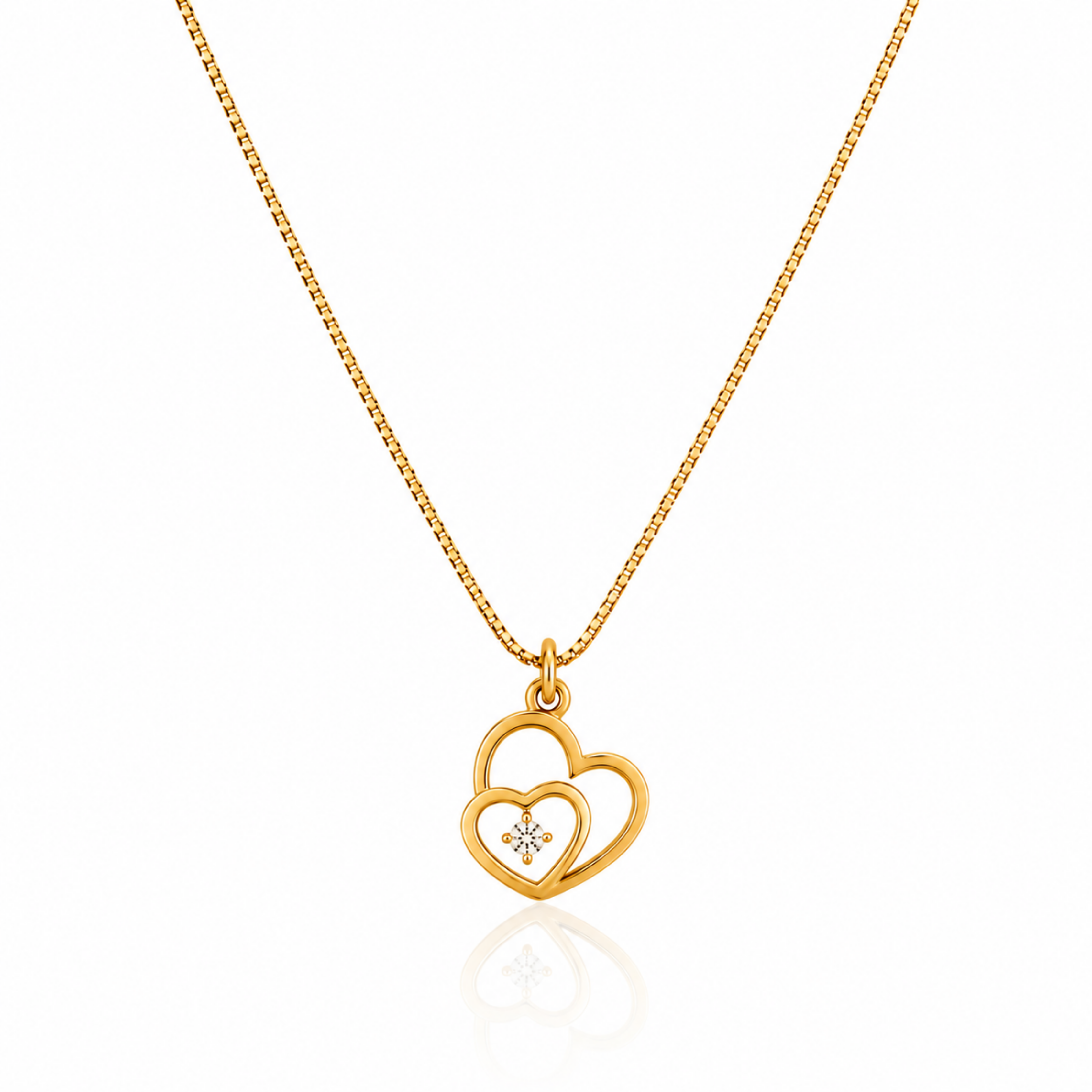 Double Heart Necklace